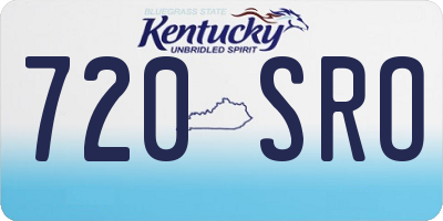 KY license plate 720SRO