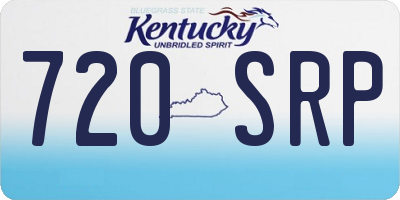 KY license plate 720SRP