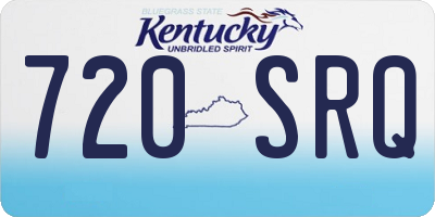 KY license plate 720SRQ