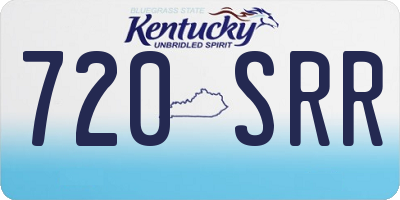 KY license plate 720SRR