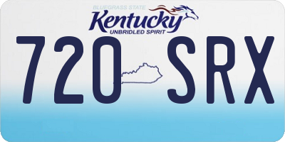 KY license plate 720SRX