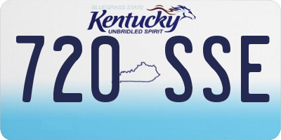 KY license plate 720SSE