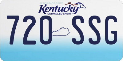 KY license plate 720SSG