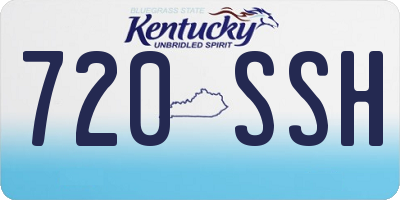 KY license plate 720SSH