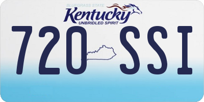 KY license plate 720SSI