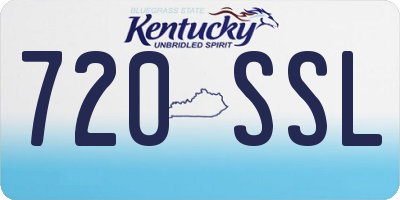KY license plate 720SSL