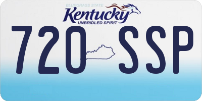 KY license plate 720SSP