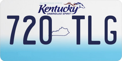 KY license plate 720TLG