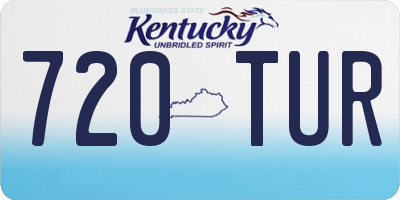 KY license plate 720TUR