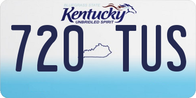 KY license plate 720TUS