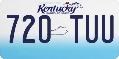 KY license plate 720TUU