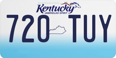 KY license plate 720TUY