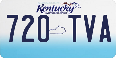 KY license plate 720TVA