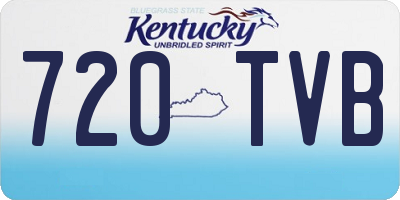 KY license plate 720TVB