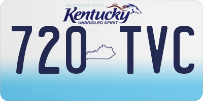 KY license plate 720TVC