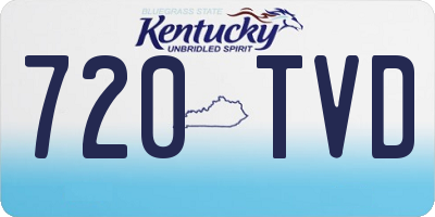 KY license plate 720TVD