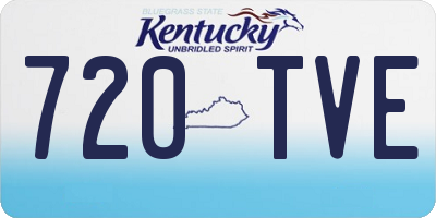 KY license plate 720TVE