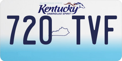 KY license plate 720TVF