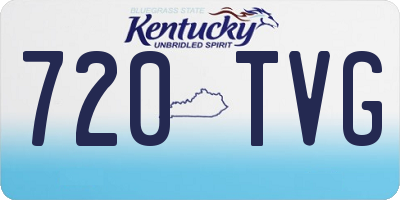 KY license plate 720TVG