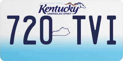 KY license plate 720TVI