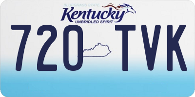 KY license plate 720TVK