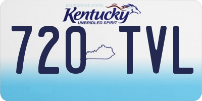 KY license plate 720TVL