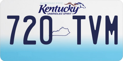 KY license plate 720TVM