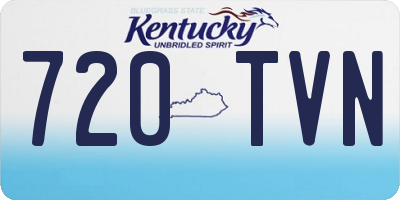 KY license plate 720TVN