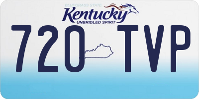 KY license plate 720TVP