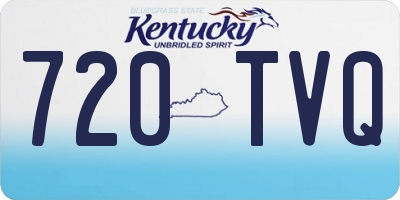 KY license plate 720TVQ