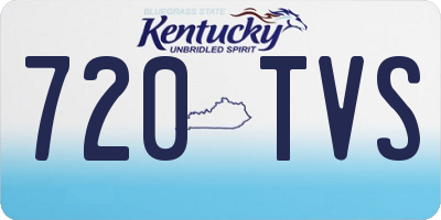 KY license plate 720TVS