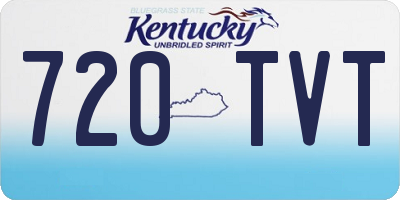 KY license plate 720TVT