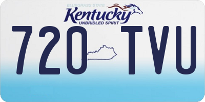 KY license plate 720TVU