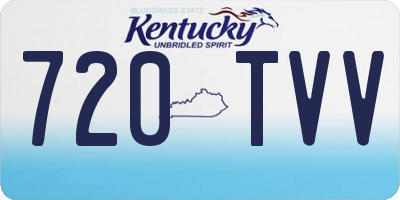 KY license plate 720TVV