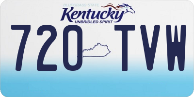 KY license plate 720TVW