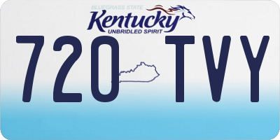 KY license plate 720TVY