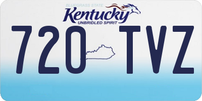 KY license plate 720TVZ