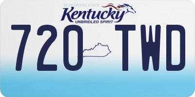 KY license plate 720TWD