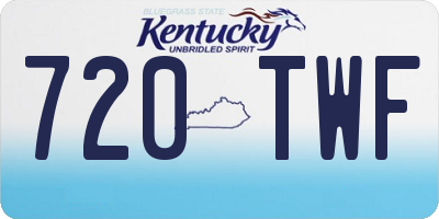 KY license plate 720TWF
