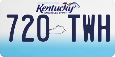 KY license plate 720TWH