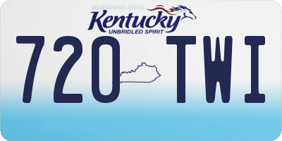 KY license plate 720TWI