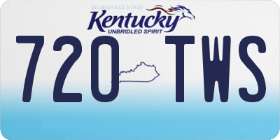 KY license plate 720TWS