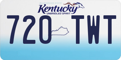 KY license plate 720TWT