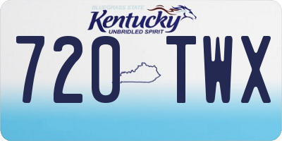 KY license plate 720TWX