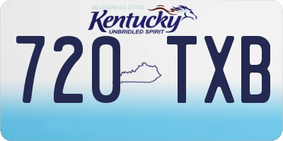 KY license plate 720TXB