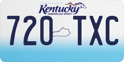 KY license plate 720TXC