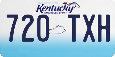 KY license plate 720TXH