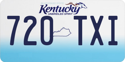 KY license plate 720TXI