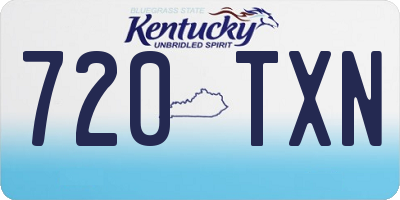 KY license plate 720TXN