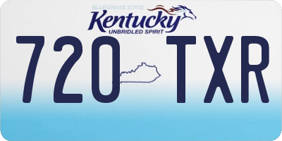 KY license plate 720TXR